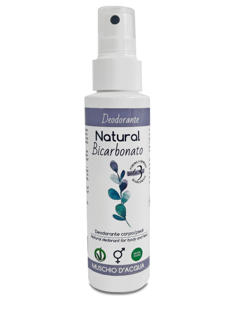 Deodorante NATURAL Bicarbonato - Muschio d'acqua - Naturetica